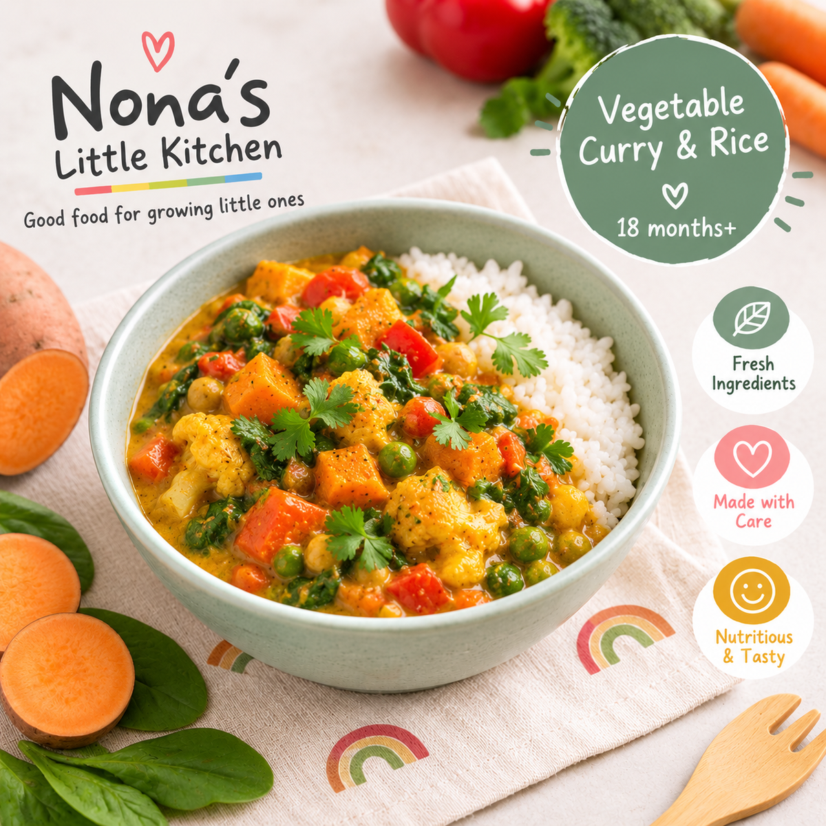 Vegetable Curry and Rice